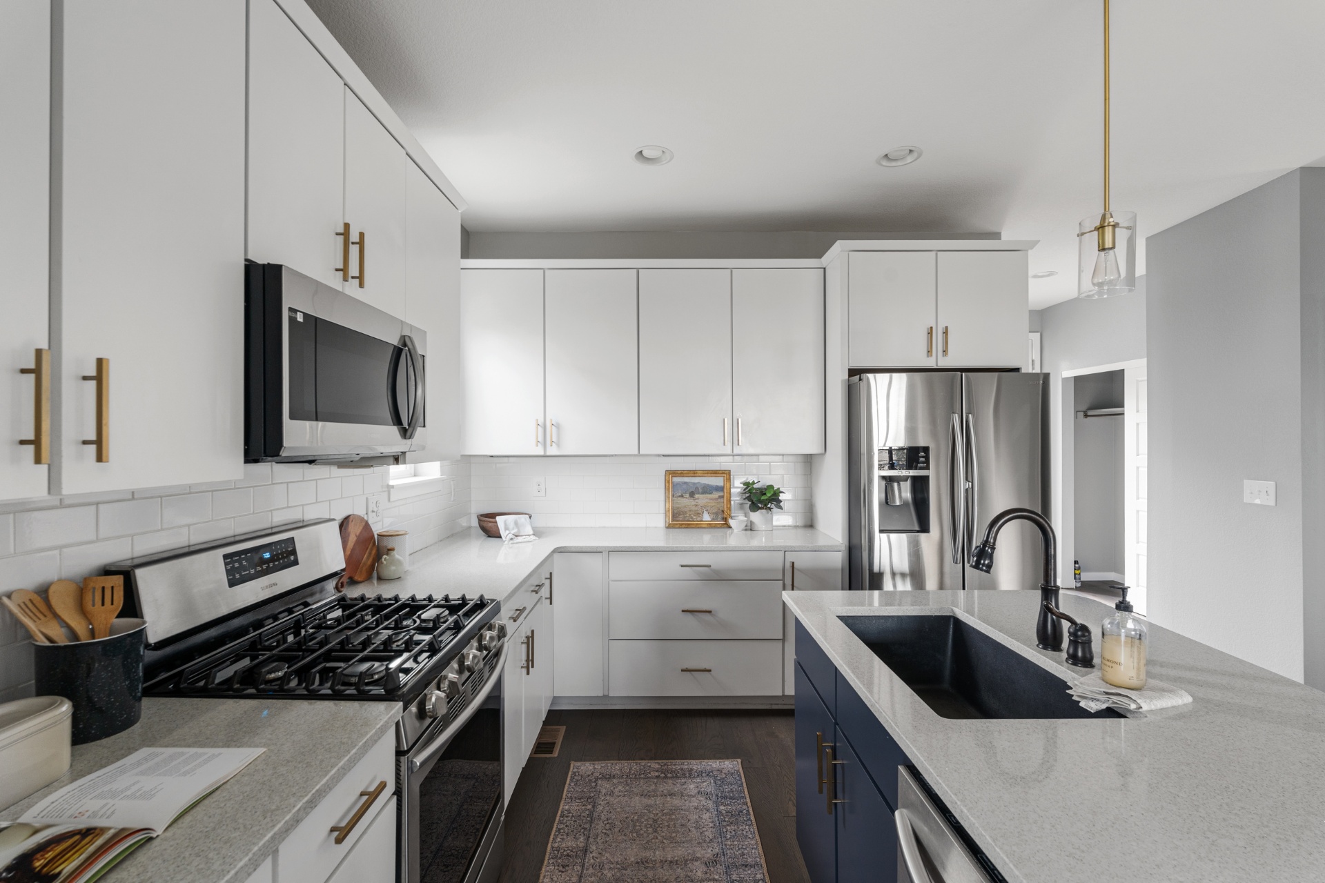 Kitchen detail at 4100 Albion St Unit 1511